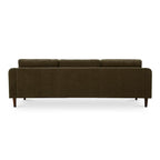 NADAAL STUDIOS Drew, Sectional with Reversible Chaise, Dark Brown - 98 X 59.2 X 33.5