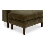 NADAAL STUDIOS Drew, Sectional with Reversible Chaise, Dark Brown - 98 X 59.2 X 33.5